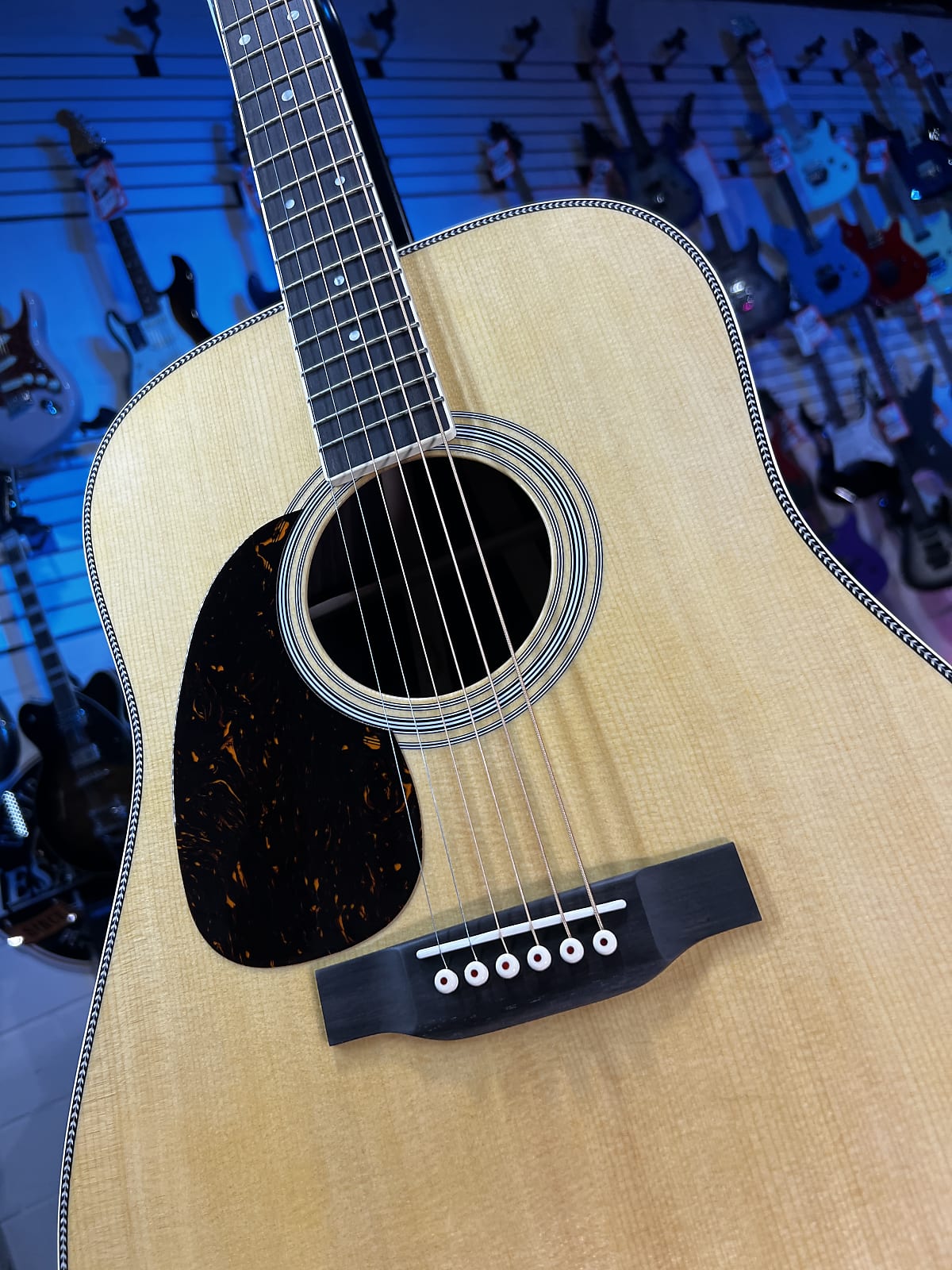 Martin HD-35 Left-Handed Acoustic Guitar - Natural GET PLEK'D! 504