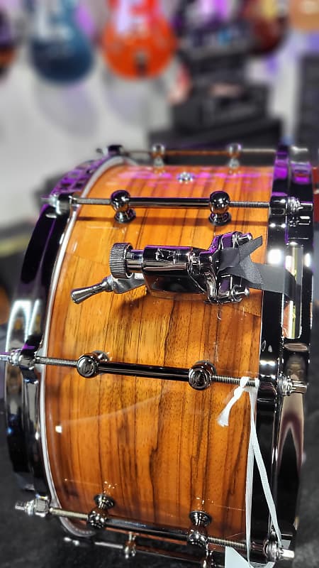 Tama S.L.P. G-Maple Snare Drum - 7 x 14in. - Gloss Tangerine Zebrawood Auth Dealer Free Shipping!