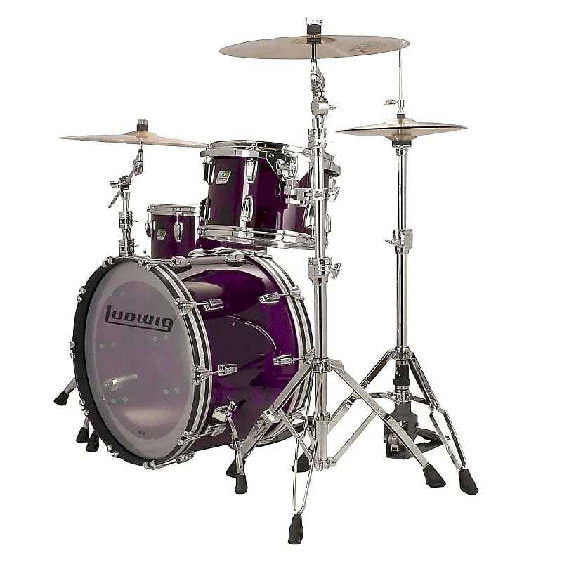 Ludwig Vistalite Reissue Fab Outfit 9x13 / 16x16 / 14x24" Drum Set 2024 - Present - Purple