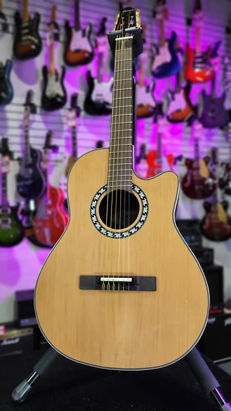 Ovation Timeless Legend Nylon Acoustic-Electric Guitar - Natural S&D! Auth Deal *FREE PLEK WITH PURCHASE*! 255