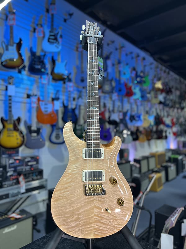PRS Wood Library Custom 24 Quilt, Natural, Brazilian Rosewood w Paisley PRS Hardcase, Free Ship, 662