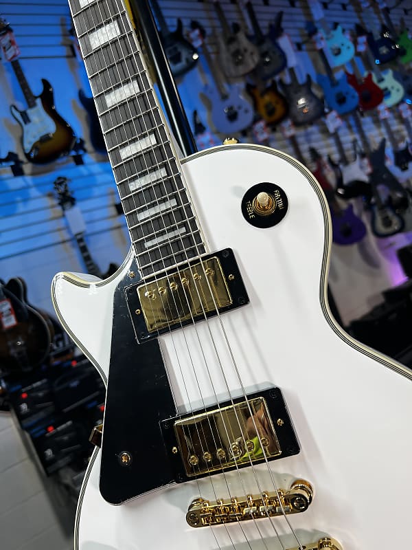Epiphone Les Paul Custom Left-handed Electric Guitar - Alpine White GET PLEK'D! 769