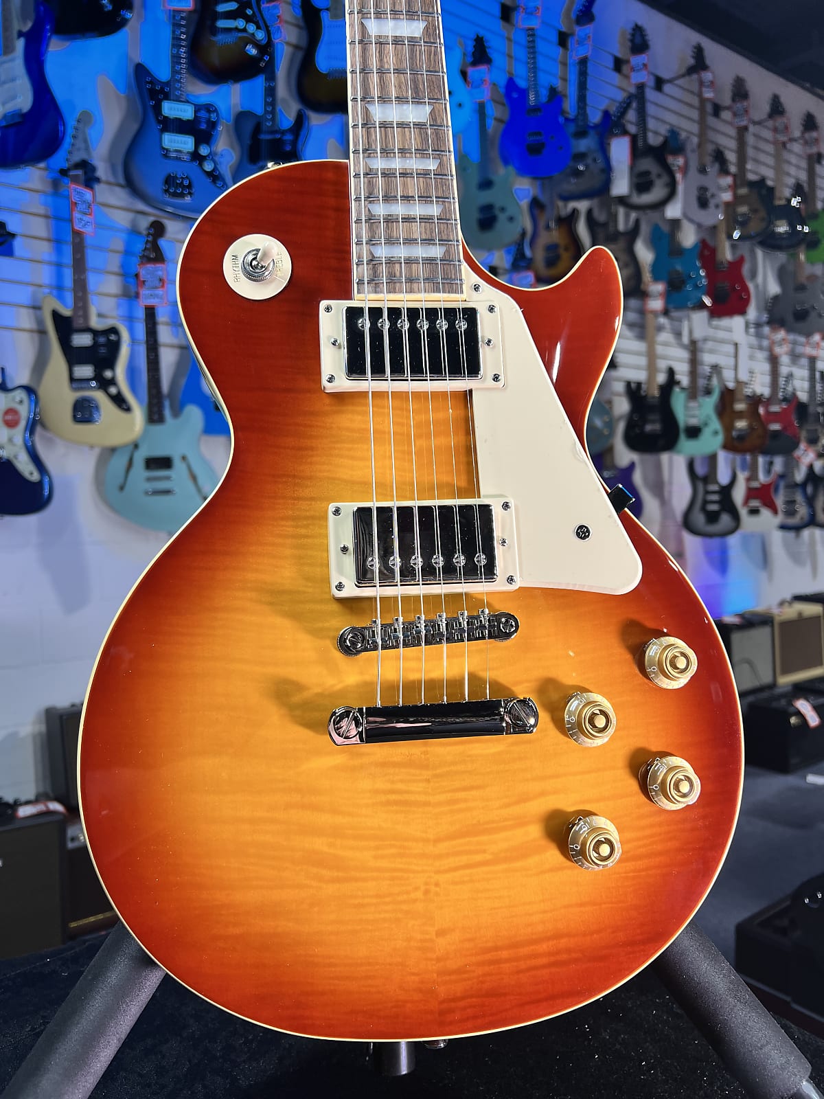 Epiphone Les Paul Standard 50s Figured 2025 - Washed Cherry Sunburst, with Premium Epiphone Gig Bag, Get Plekd, 113