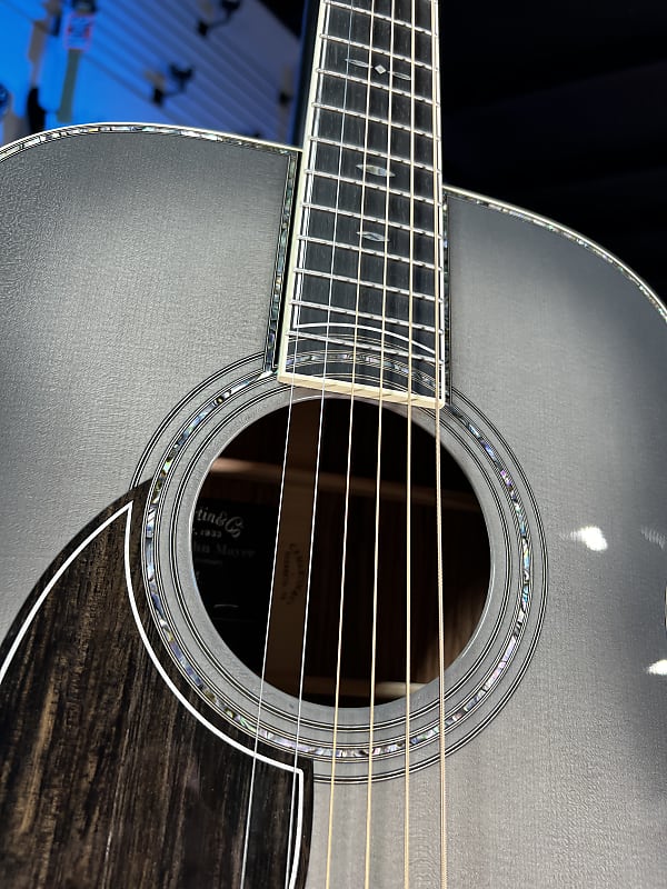 Martin Limited-Edition OM-45 John Mayer Signature Platinum Left Handed Gray Sunburst Auth Deal Free Shipping! 106 GET PLEK’D!