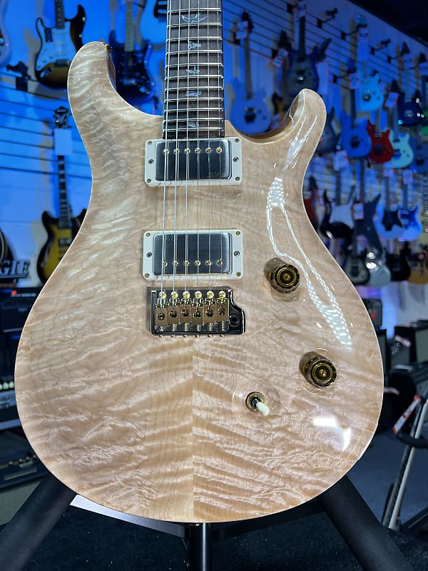 PRS Wood Library Custom 24 Quilt, Natural, Brazilian Rosewood w Paisley PRS Hardcase, Free Ship, 662