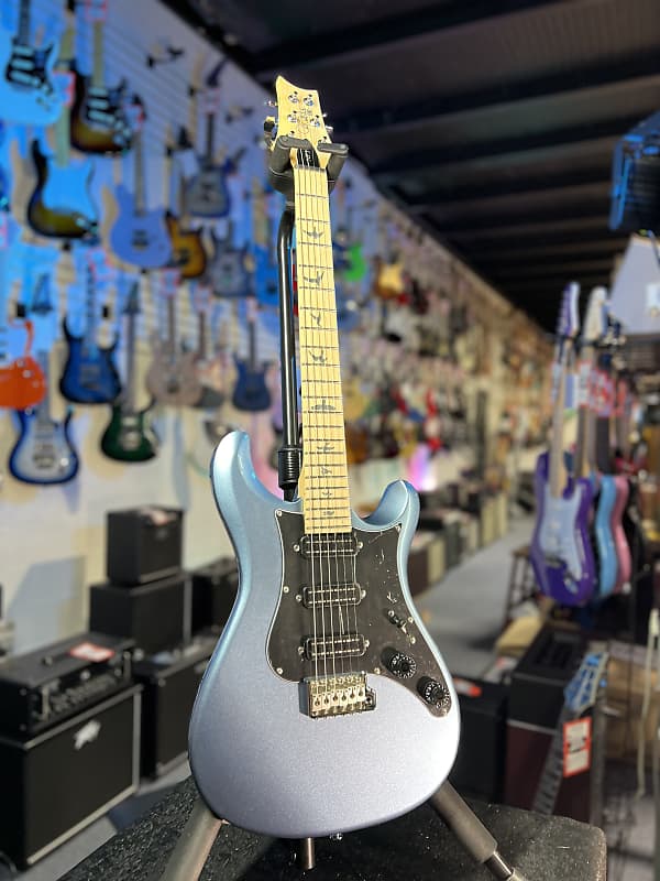 PRS SE NF 3 Electric Guitar - Ice Blue Metallic with Maple Fingerboard, Signature Dealer, Get Plekd! 927