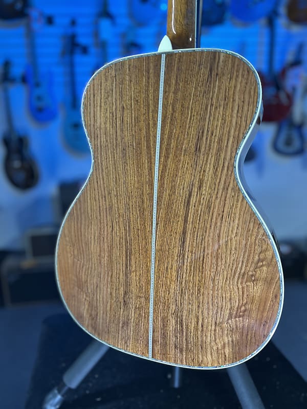 Martin OM-45 John Mayer Platinum Anniversary Acoustic Guitar - Platinum Gray Burst Top with Platinum Gray Toner Back & Sides, Martin Case, Limited Edition, 294