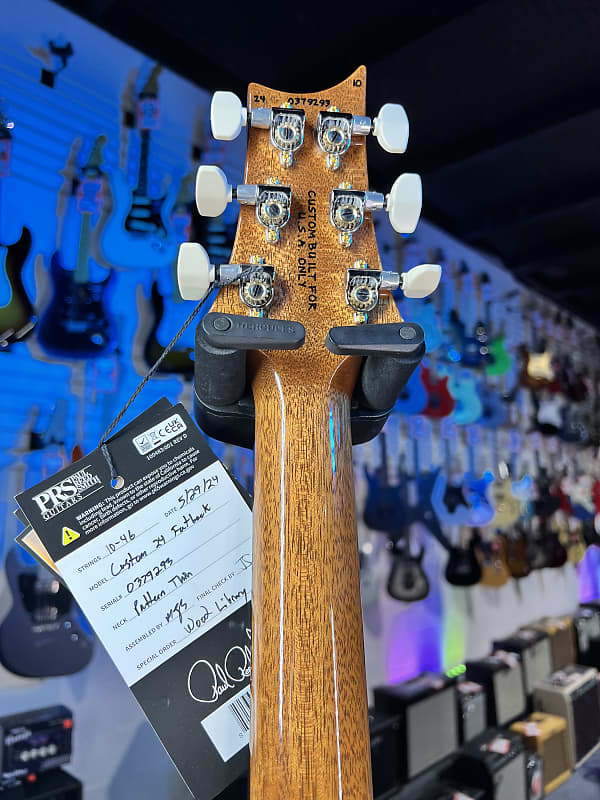 PRS Wood Library Custom 24 Fatback 2024 - Custom Color - Quilt 10 Top, Brazilian RW, Paisley Case 293