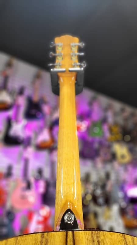 Luna Vineyard Koa Bevel Folk Acoustic-electric Guitar - Gloss Natural Auth Dealer *FREE PLEK WITH PURCHASE* 212