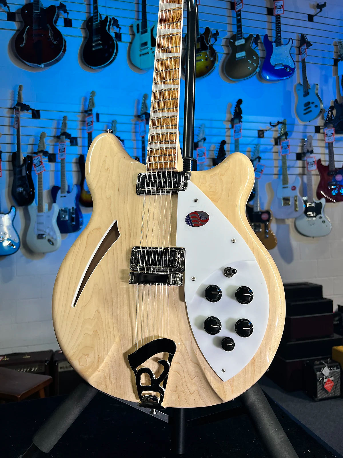 New 2025 Rickenbacker 360/12 12-String 360 Electric, Mapleglo w/ RIC Case 768