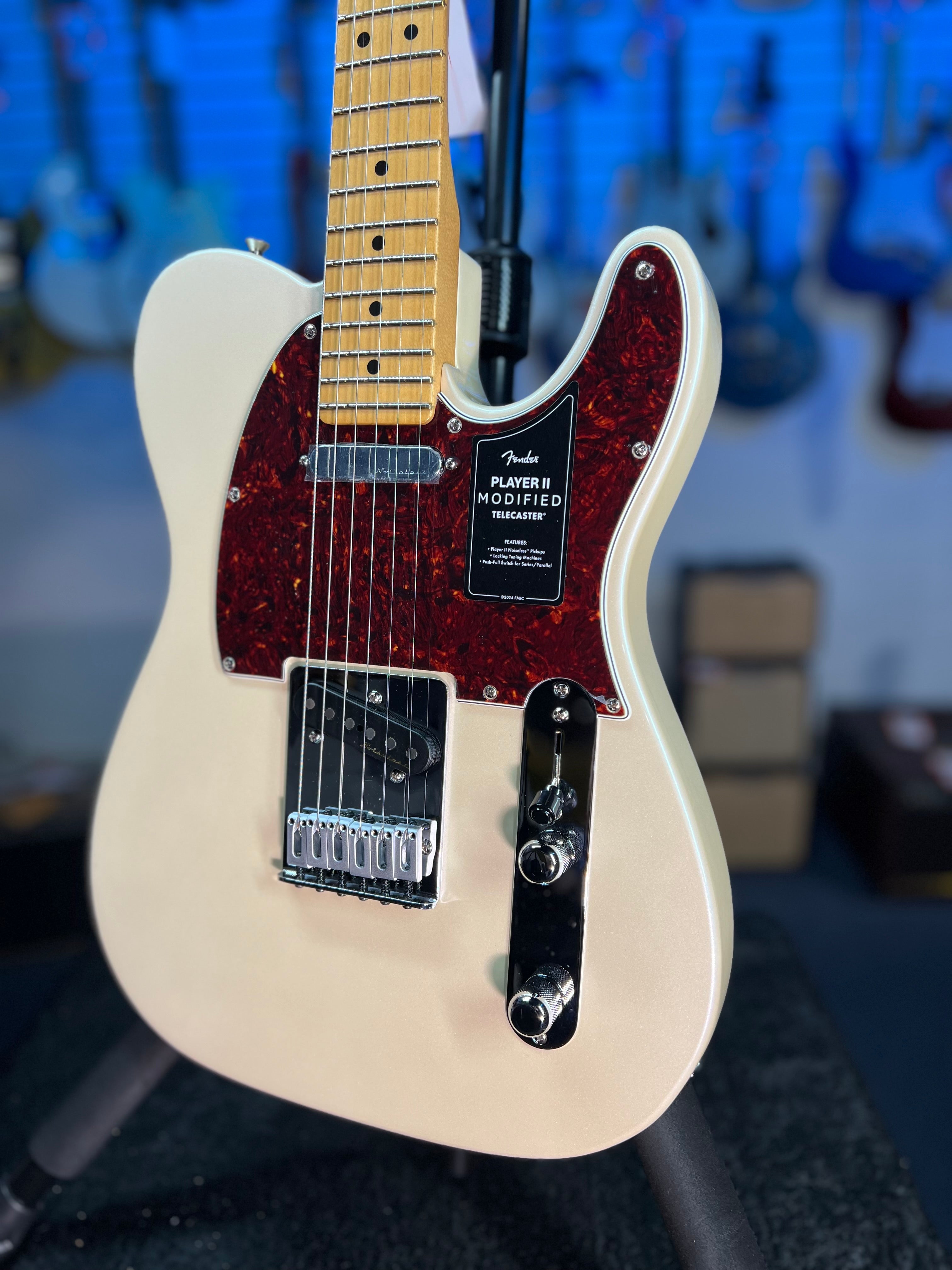 Fender Player II Modified Telecaster2025 - Olympic Pearl w/ Gig Bag, Free Plek and Setup, 855
