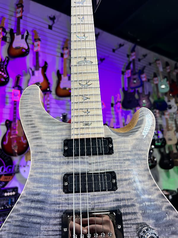 PRS Wood Library Studio C&M Custom, 10 Top, Grey Black Fade, PRS Paisley WL Hard Case, Free Ship 841