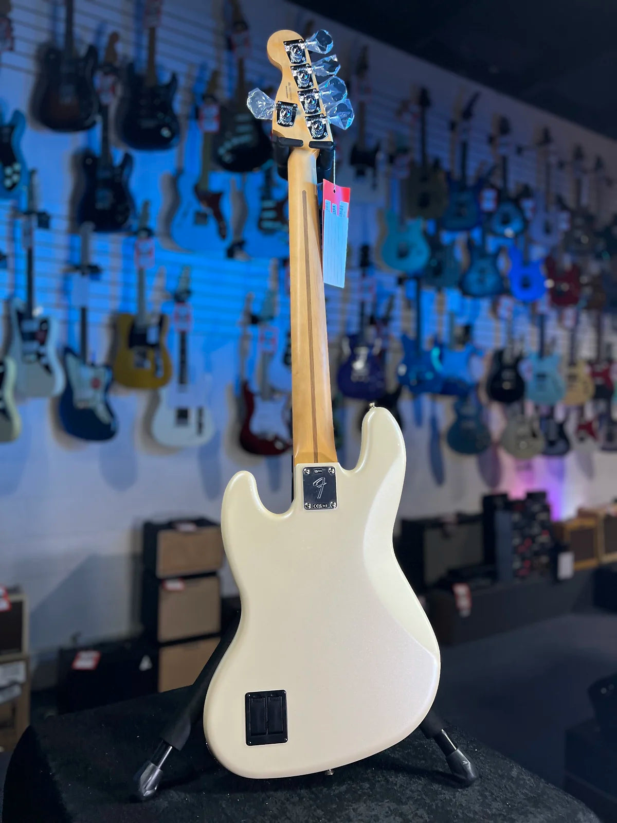 Fender Player II Modified Active Jazz Bass V - Olympic Pearl, Maple Fingerboard 104 GET PLEK’D!