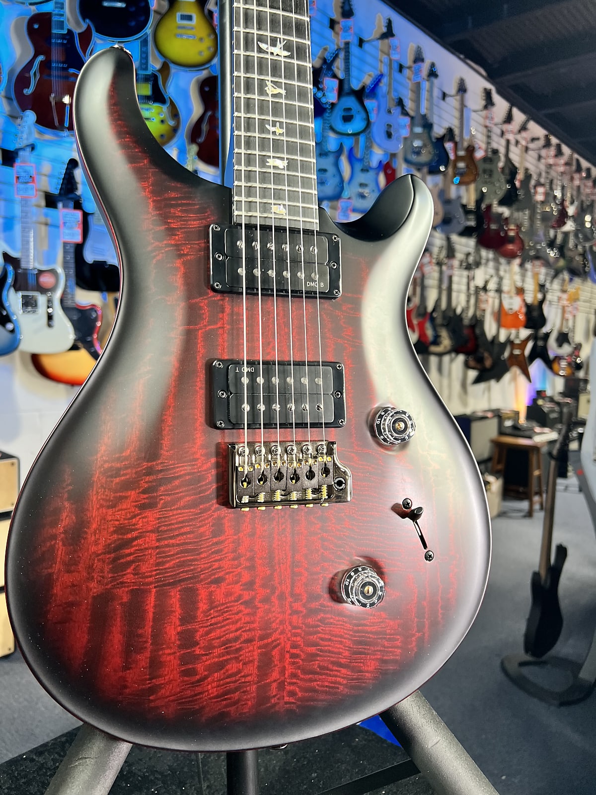 PRS 40th Anniversary Custom 24 Satin Limited Edition Electric Guitar - Fire Smokeburst w PRS Case, Signature Dealer, Get Plek'd Free 548
