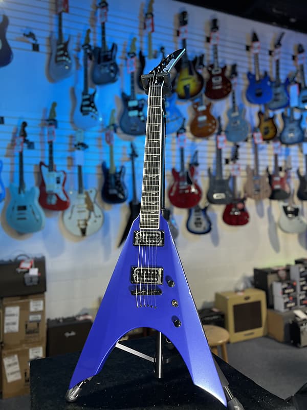 Kramer Nite-V Electric Guitar with Gigbag - Royal Blue Metallic Auth Deal Free Shipping! GET PLEK’D!
