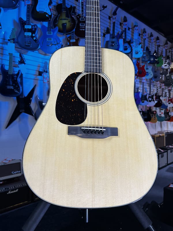 Martin D-18 Left-handed Acoustic Guitar - Natural Auth Deal Free Shipping! 571 GET PLEK’D!