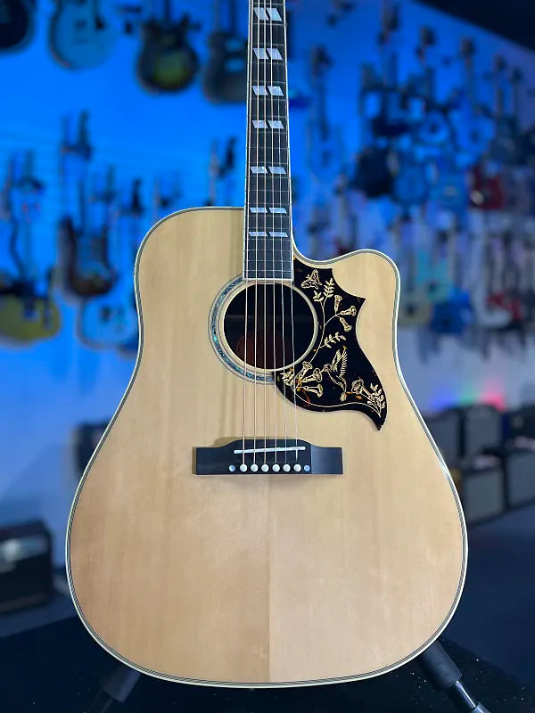 Epiphone Hummingbird Deluxe EC Acoustic-electric Guitar - Natural, w Soft Case, Get Plek'd Free! 162