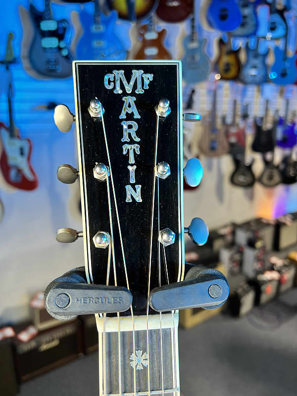 Martin OM-45 John Mayer Platinum Anniversary Acoustic Guitar - Platinum Gray Burst Top with Platinum Gray Toner Back & Sides, Martin Case, Limited Edition, 294