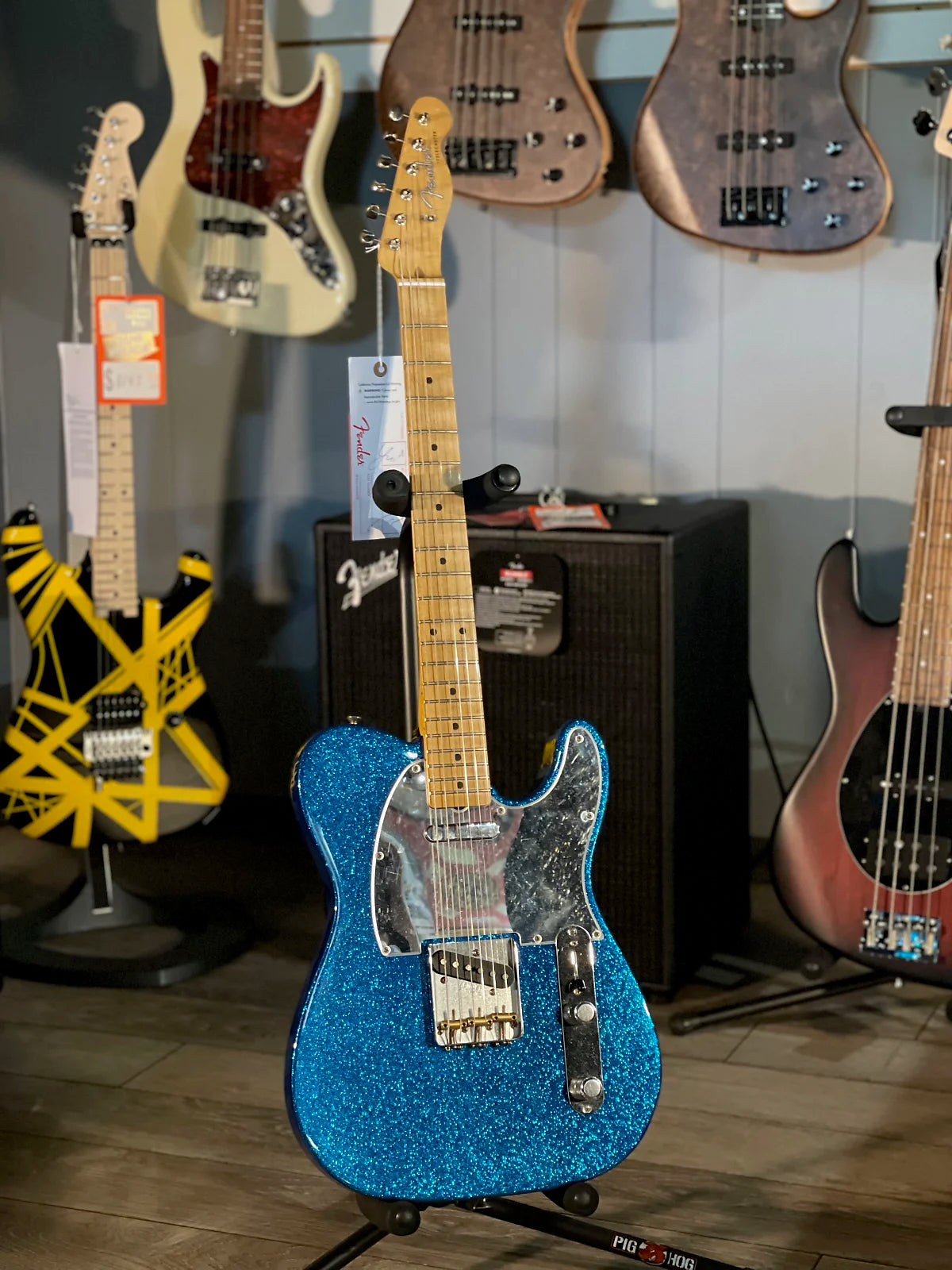 J Mascis Telecaster - Bottle Rocket Blue Flake W Maple Neck #362