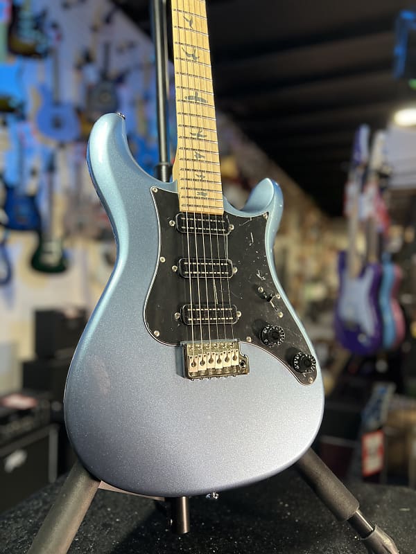 PRS SE NF 3 Electric Guitar - Ice Blue Metallic with Maple Fingerboard, Signature Dealer, Get Plekd! 927