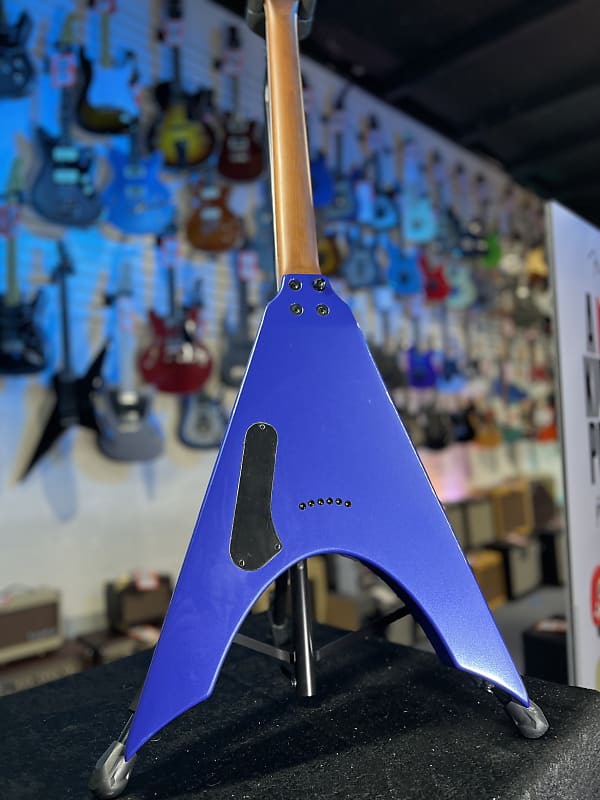 Kramer Nite-V Electric Guitar with Gigbag - Royal Blue Metallic Auth Deal Free Shipping! GET PLEK’D!