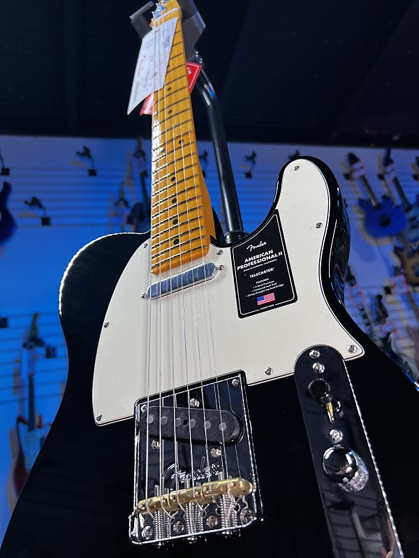 Fender American Professional II Telecaster - Black with Maple Fingerboard Auth Deal Free Ship! 399 GET PLEK’D!