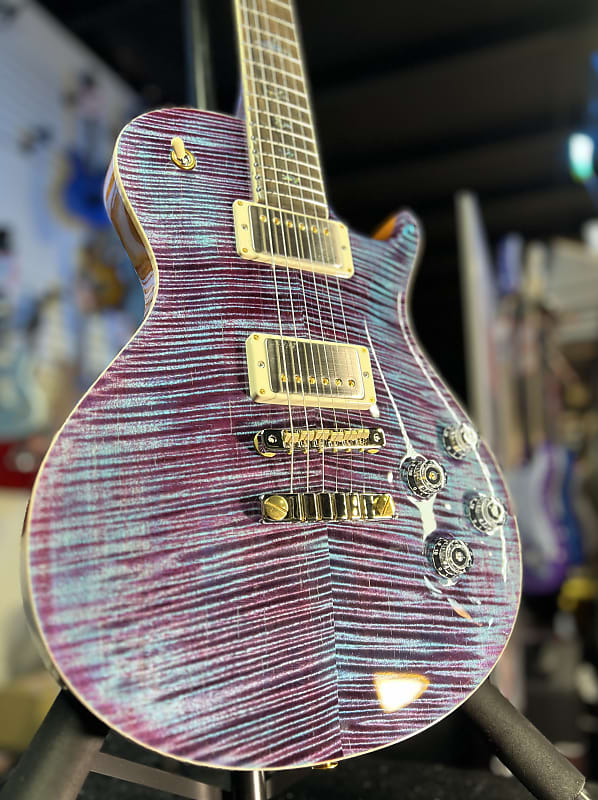2024 PRS Wood Library McCarty Singlecut 594 - Violet w/Matching Stained Maple Neck & Paisley Hardshell Case + PLEK*D #003