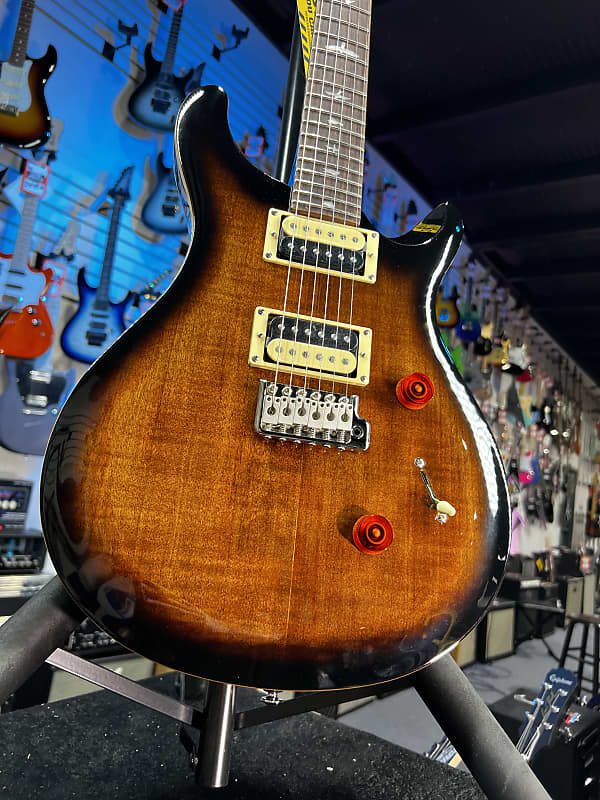 PRS SE Custom 24 Electric Guitar - Black Gold Sunburst Authorized Deal! 278 GET PLEK’D!