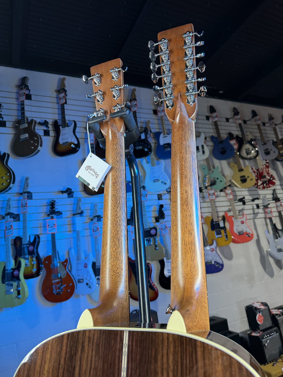 Martin Grand J-28E DN Doubleneck Standard Series Acoustic-electric Guitar - Aging Toner GET PLEK'D! 238