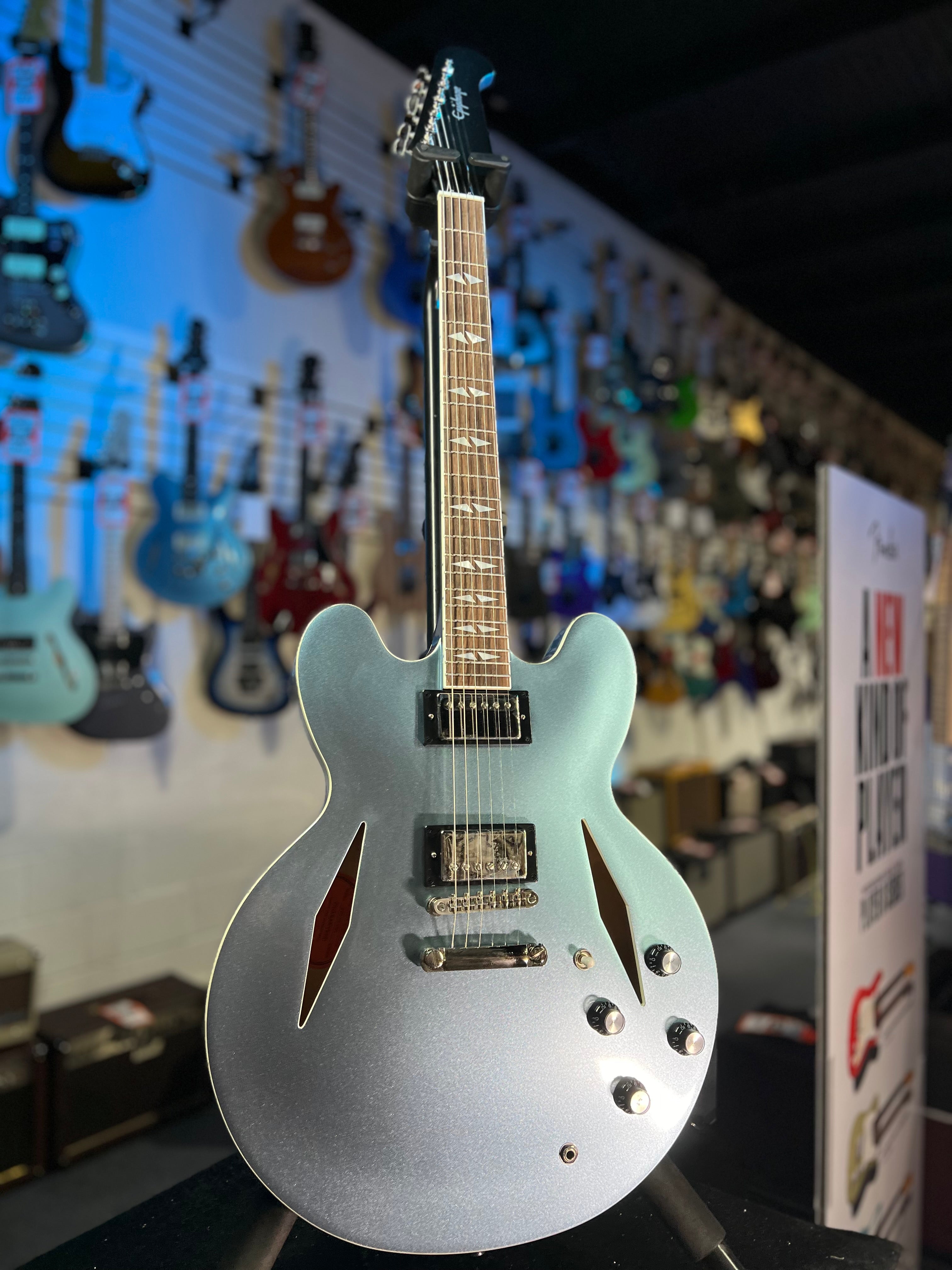 Epiphone Dave Grohl DG 335 Semi-hollowbody Electric Guitar - Pelham Blue GET PLEK'D! 199