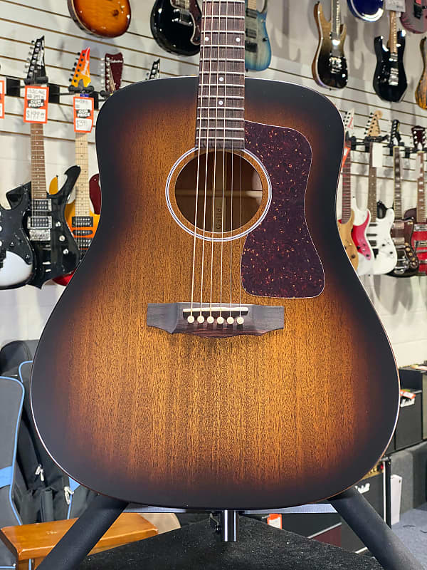 Guild USA D-20 Mahogany Dreadnought Acoustic Vintage Sunburst | OHSC + *FREE PLEK WITH PURCHASE*, PLEK Avail 306