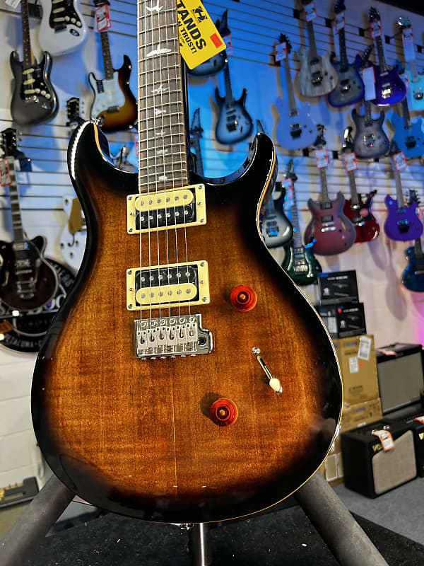 PRS SE Custom 24 Electric Guitar - Black Gold Sunburst Authorized Deal! 278 GET PLEK’D!