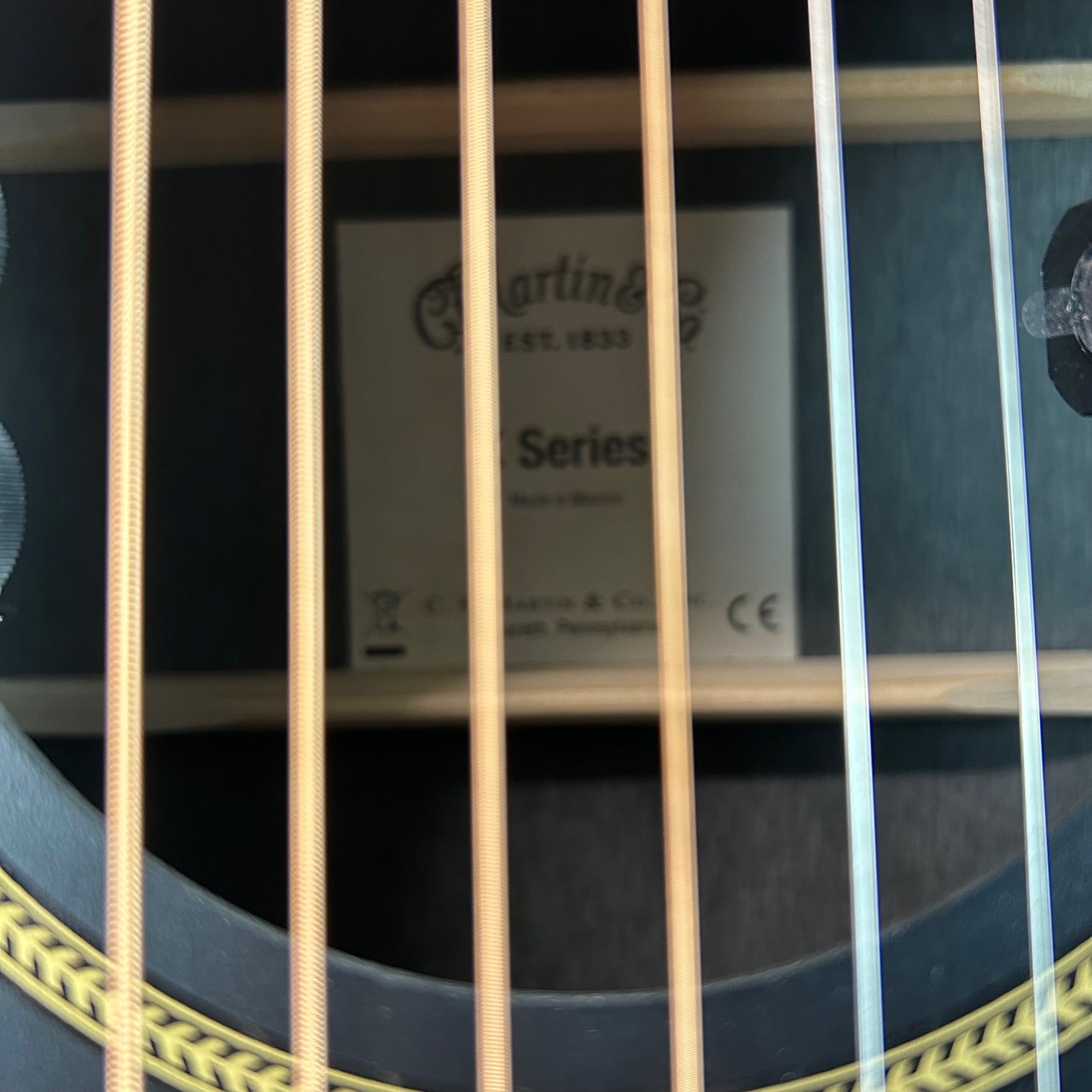 Martin GPC-X1E Grand Performance Acoustic-Electric Guitar, Black, #256