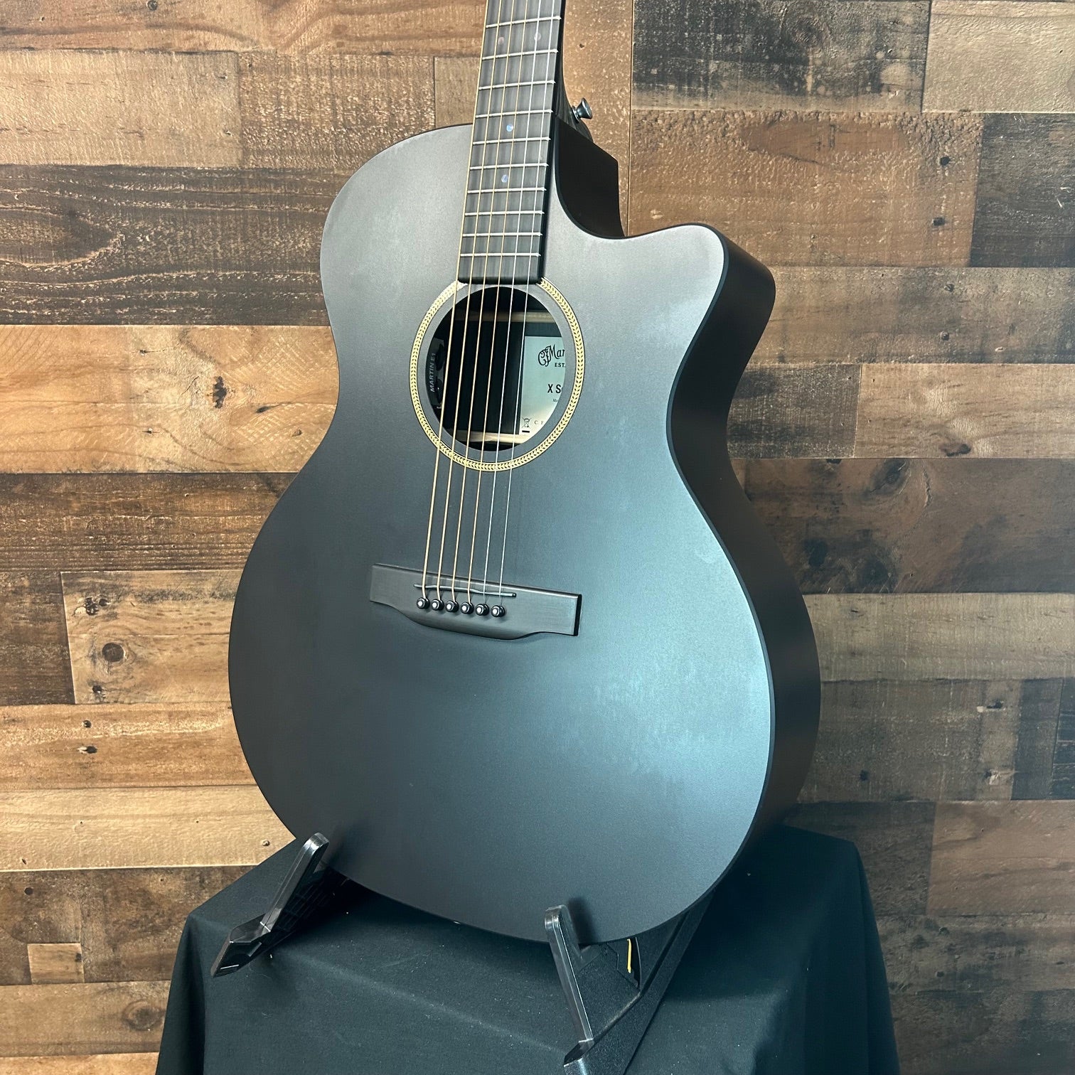 Martin GPC-X1E Grand Performance Acoustic-Electric Guitar, Black, #256