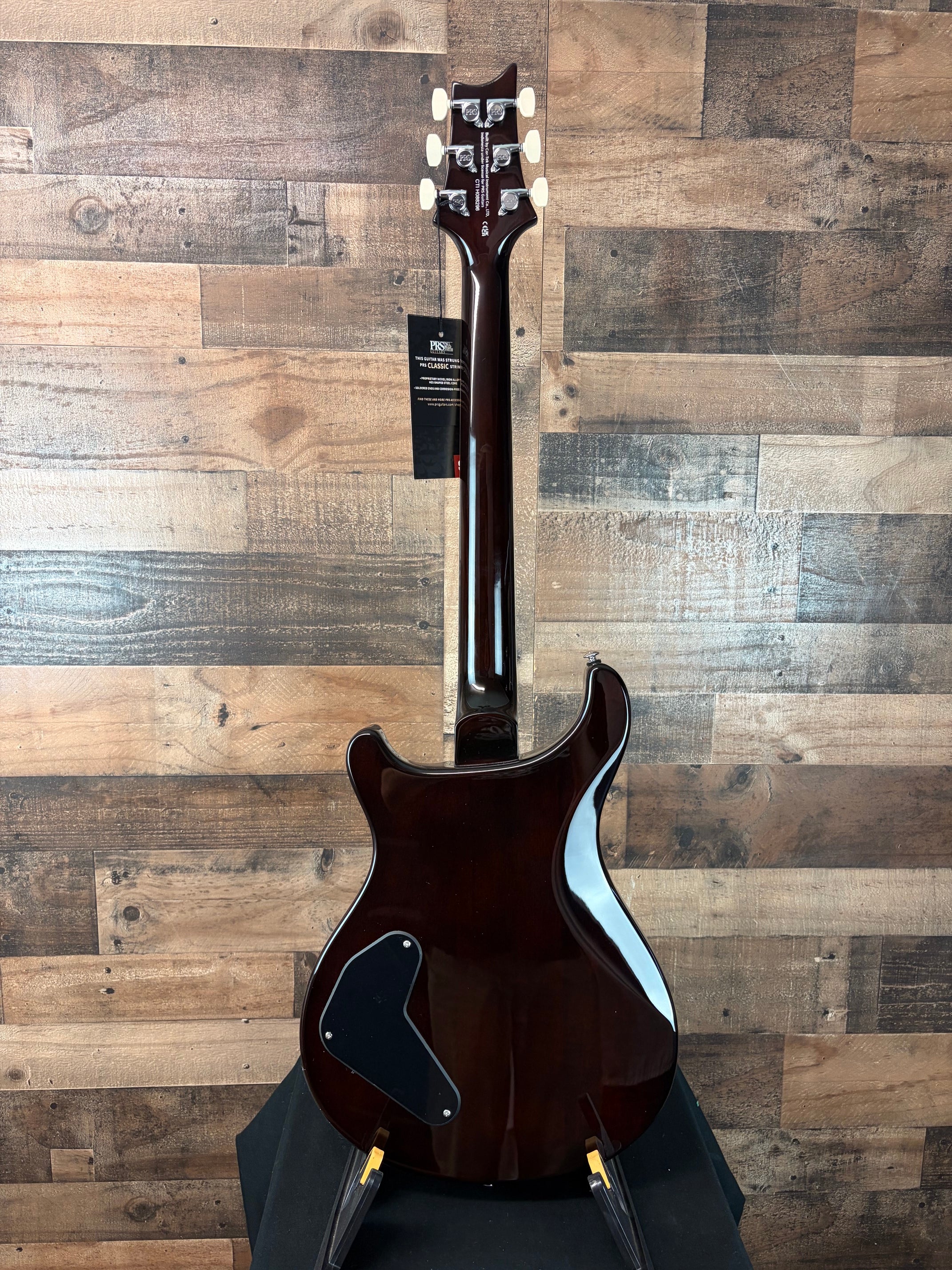 PRS SE Flat Back Hollowbody I Piezo Orange Tiger Smokeburst