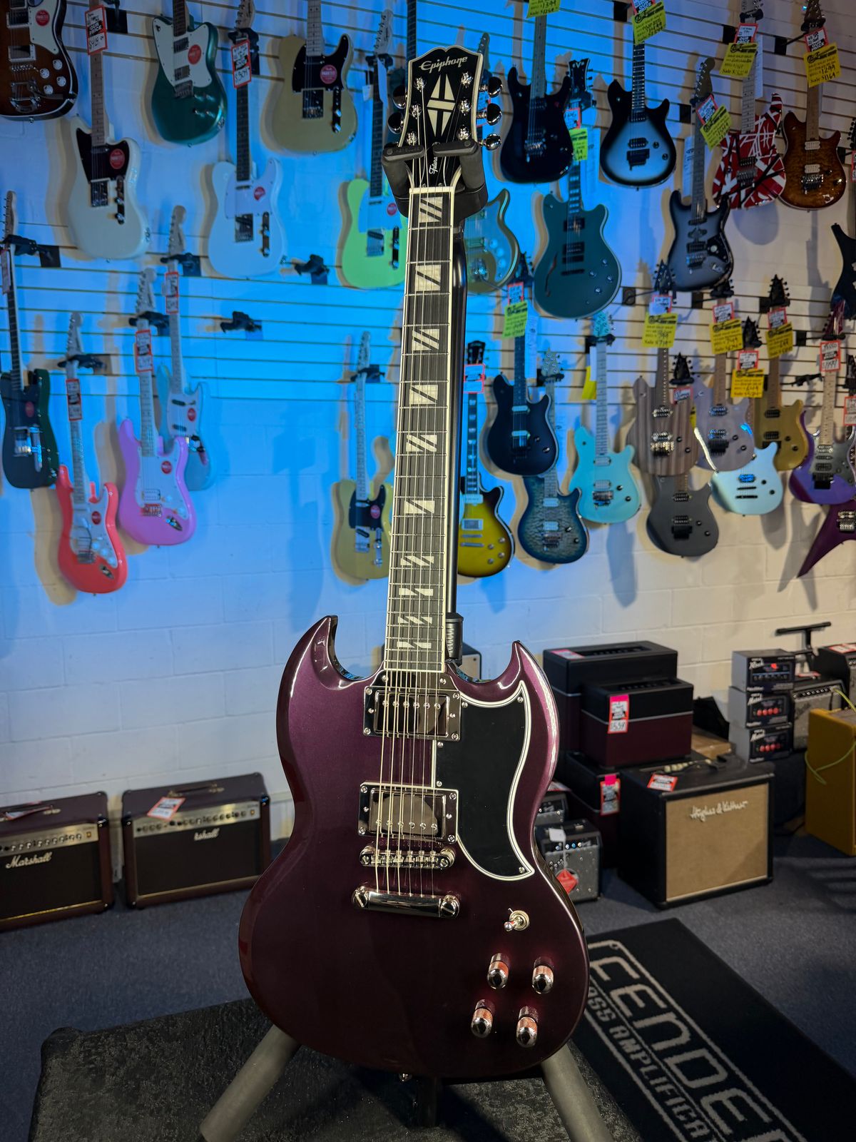 Epiphone Futura SG Custom Midnight Ember Shift