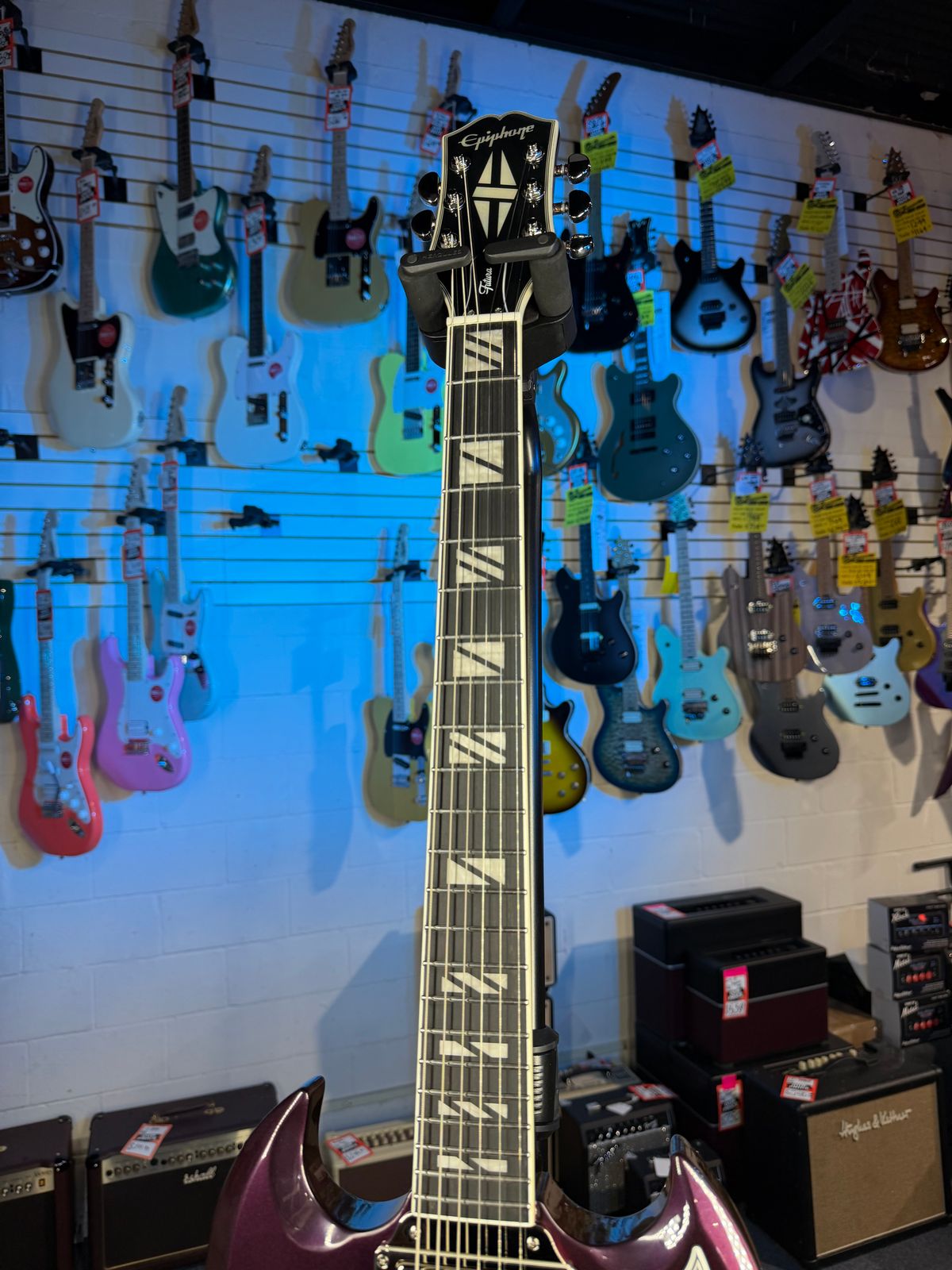 Epiphone Futura SG Custom Midnight Ember Shift