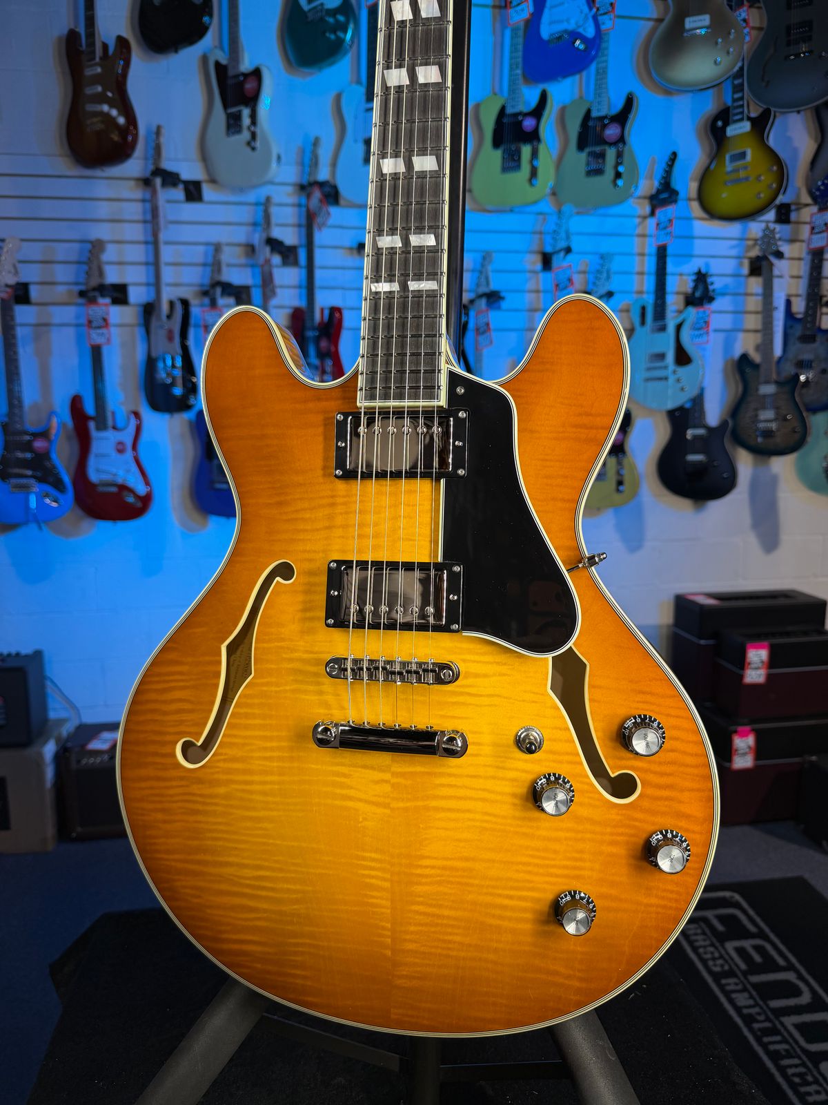Eastman T486-GB Thinline Semi-Hollowbody Goldburst