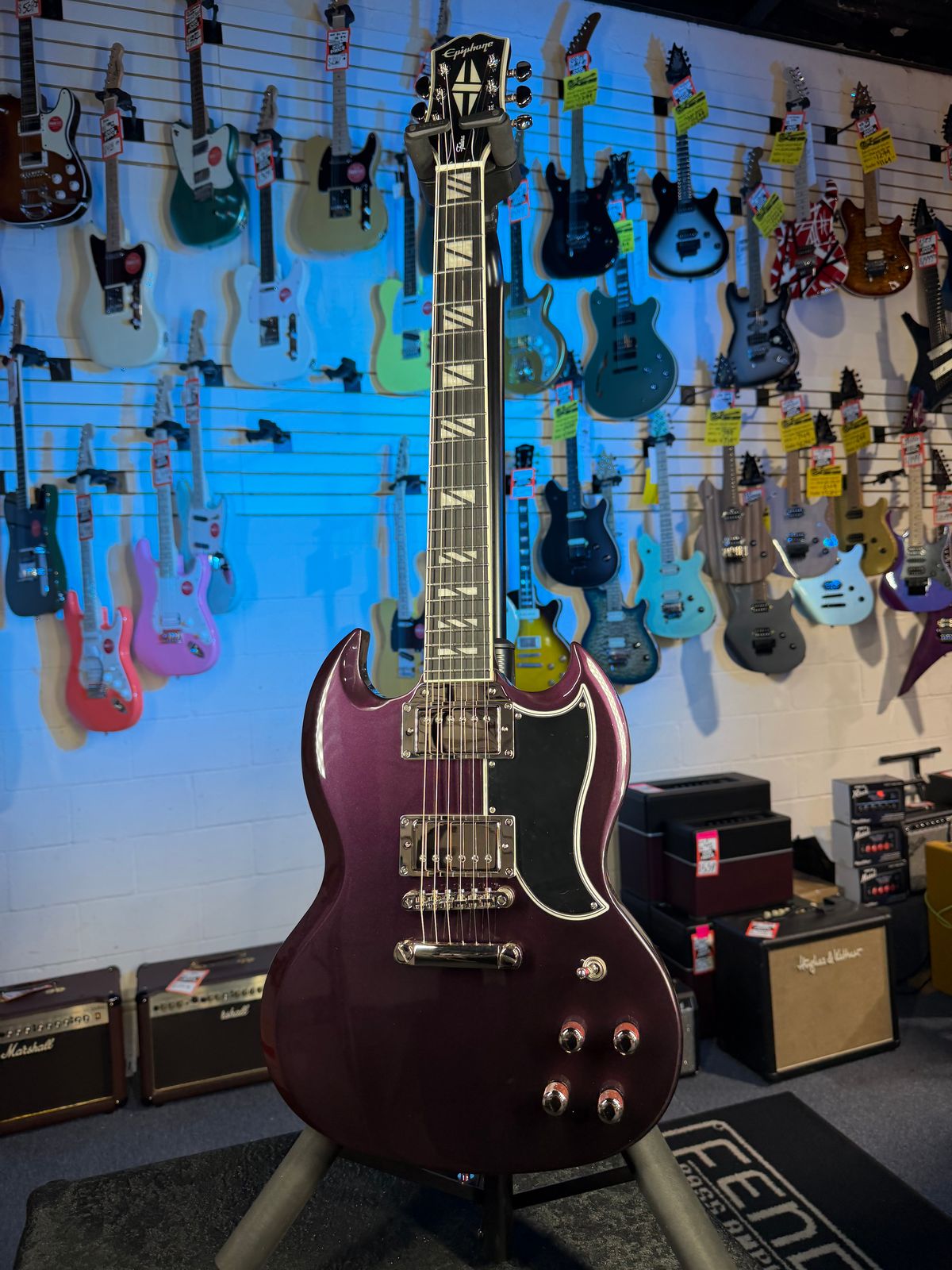 Epiphone Futura SG Custom Midnight Ember Shift
