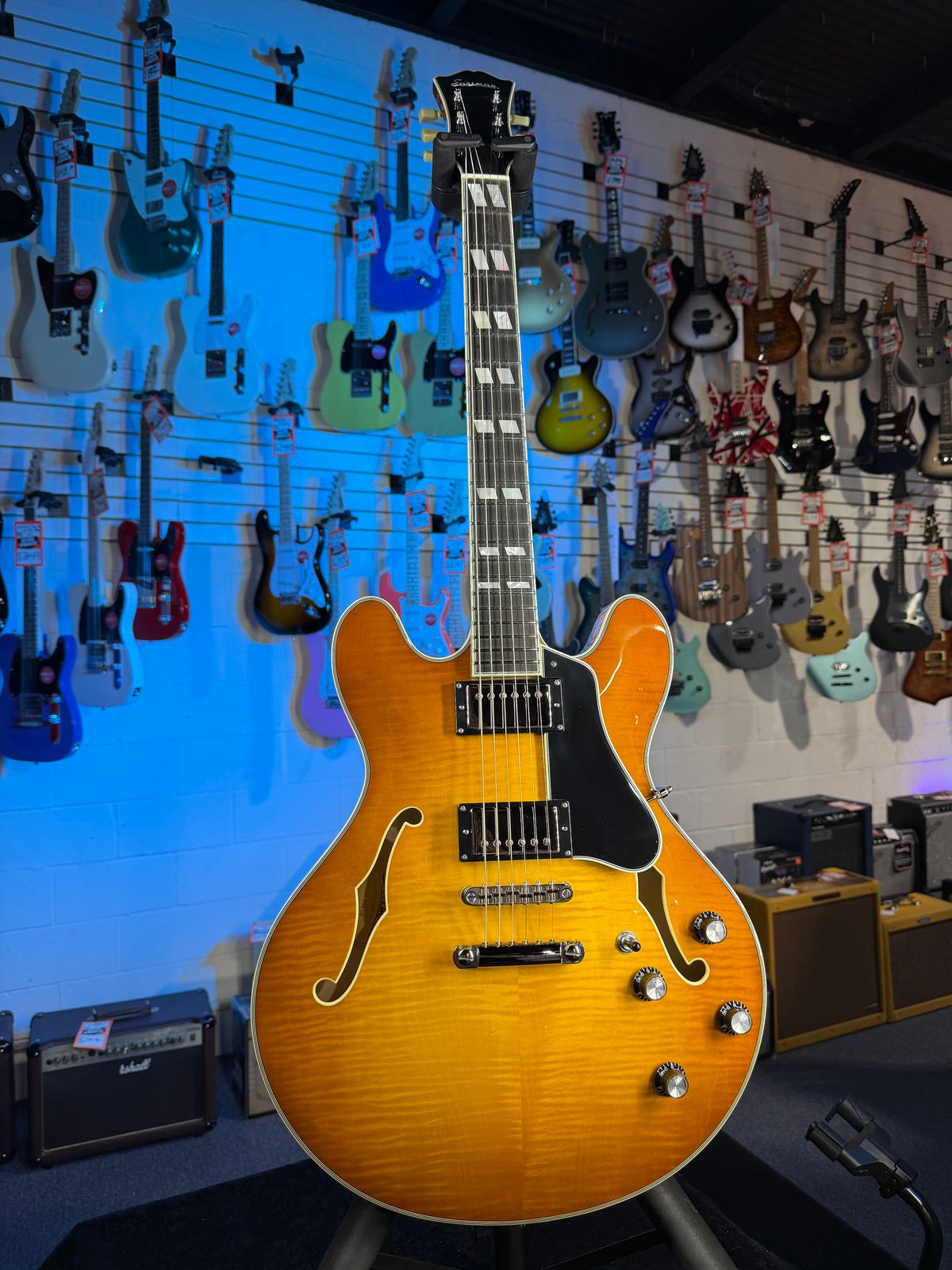 Eastman T486-GB Thinline Semi-Hollowbody Goldburst