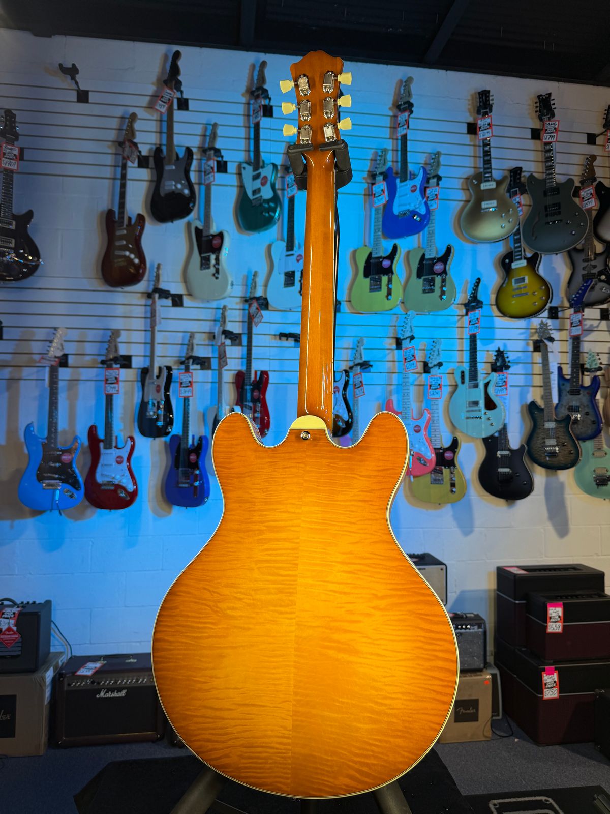 Eastman T486-GB Thinline Semi-Hollowbody Goldburst