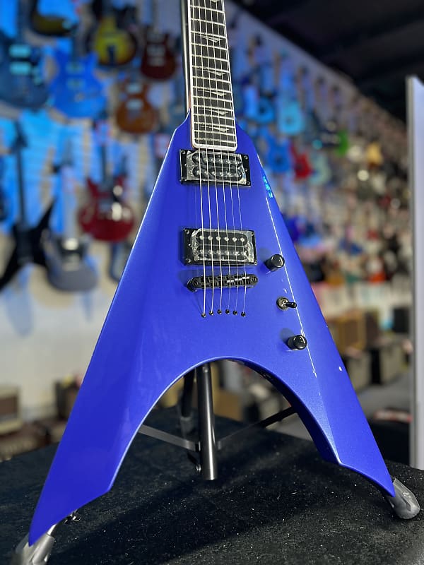 Kramer Nite-V Electric Guitar with Gigbag - Royal Blue Metallic Auth Deal Free Shipping! GET PLEK’D!