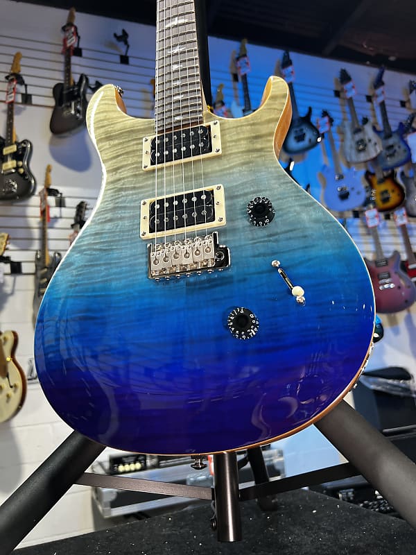PRS SE Custom 24 Electric Guitar - Blue Fade Auth Deal Free Ship! 359