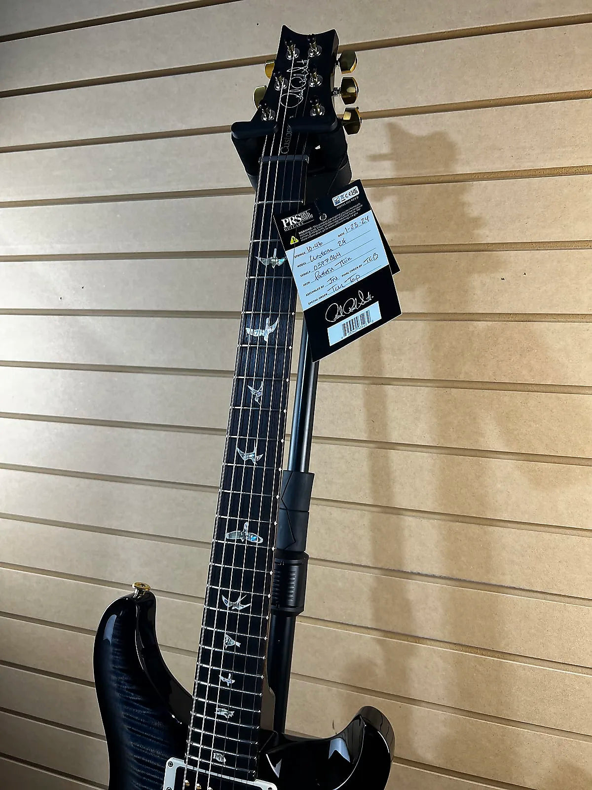 Custom 24 Electric Guitar 10 Top - Faded Whale Blue Smokewrap Burst #064 GET PLEK'D!