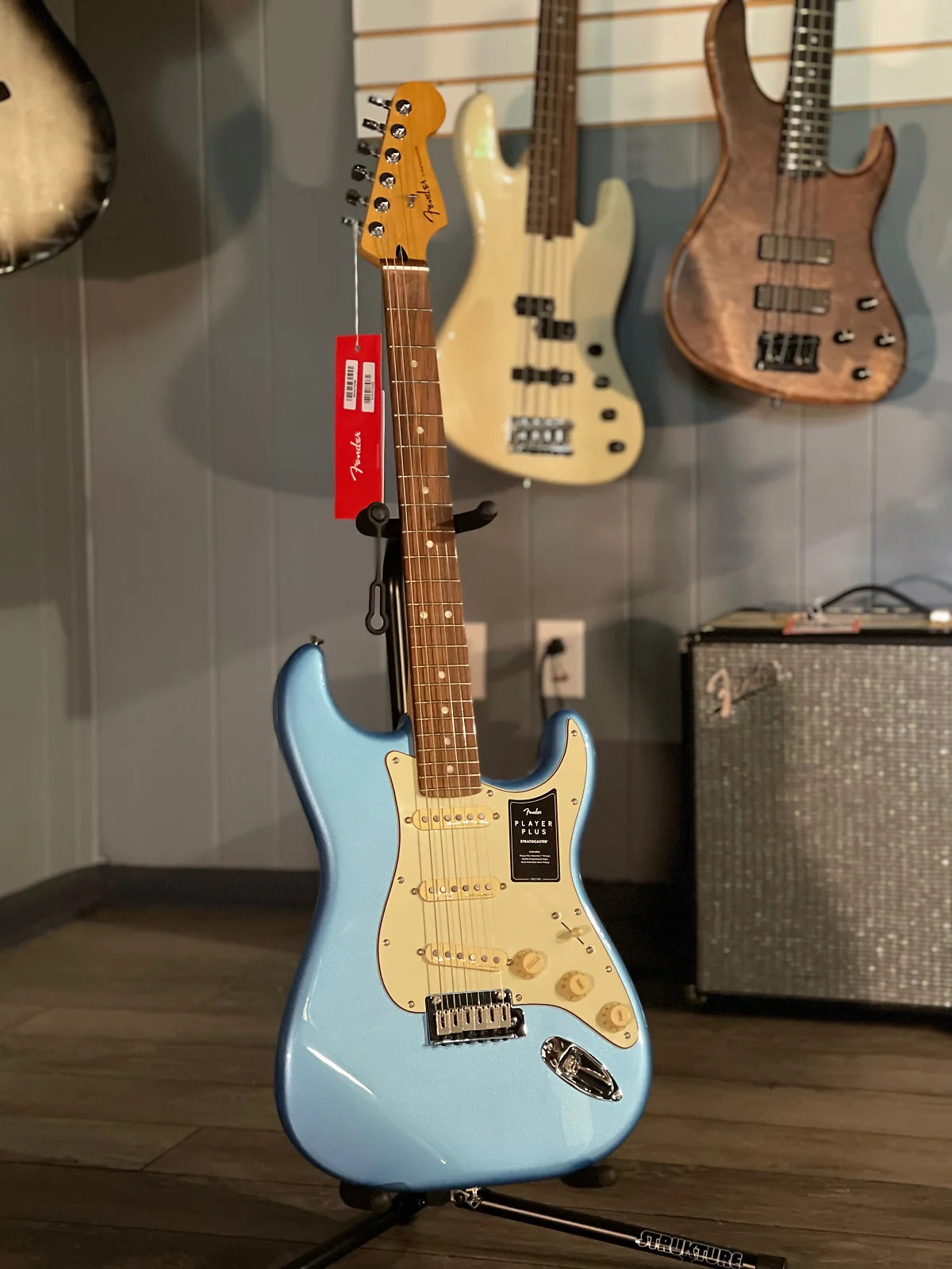 2021 Fender Player Plus Stratocaster Electric Guitar, Opal Spark W/ Pau Ferro Fretboard #964