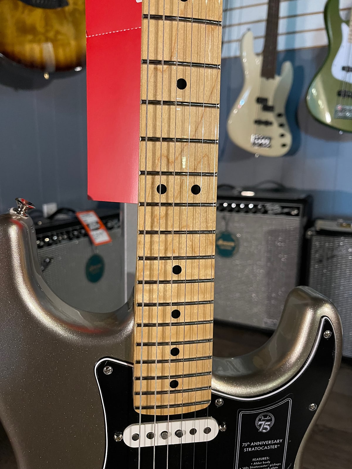 75th Anniversary Stratocaster Electric Guitar, Diamond Anniversary Finish W/ Maple Neck #644