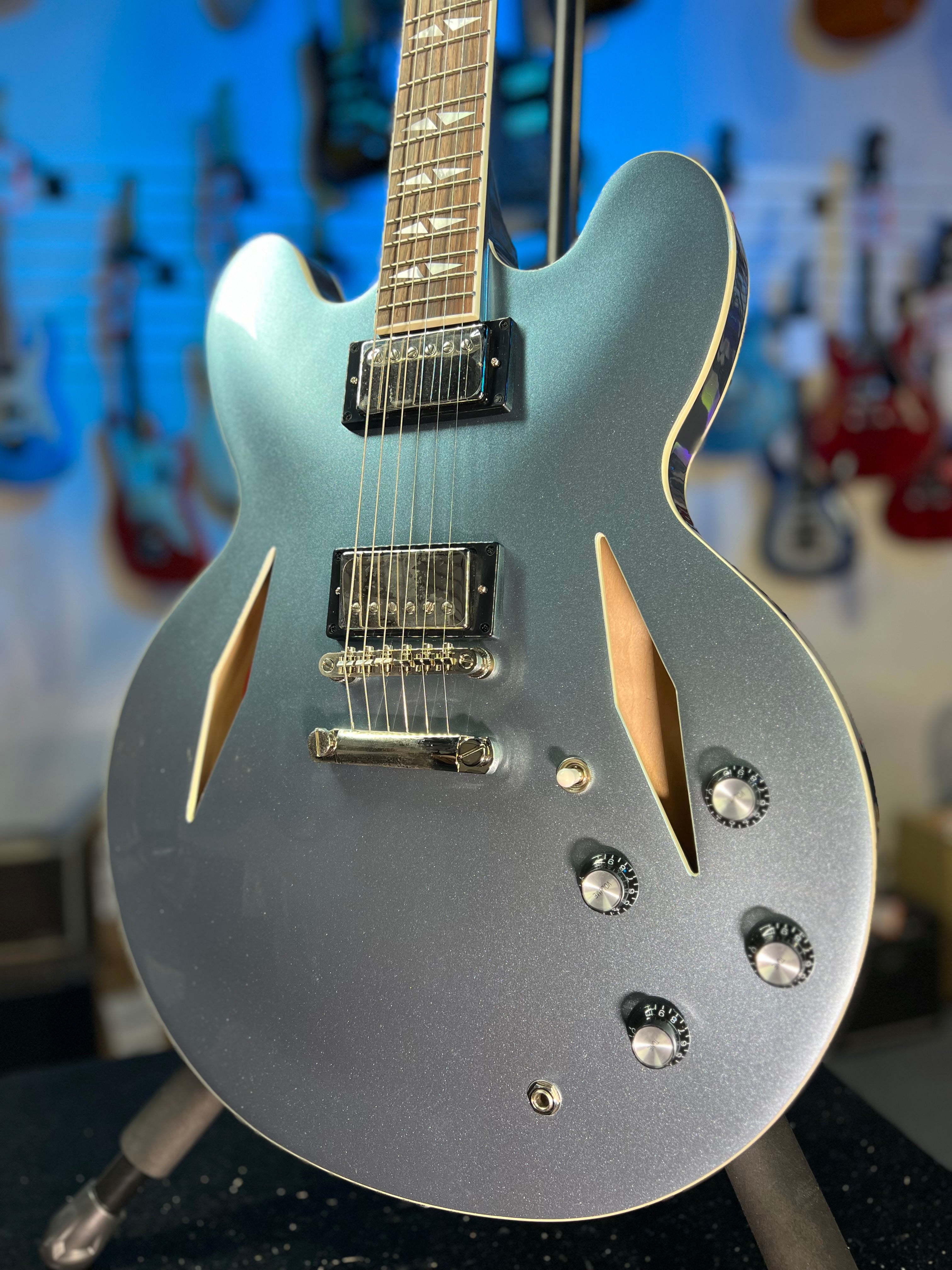 Epiphone Dave Grohl DG 335 Semi-hollowbody Electric Guitar - Pelham Blue GET PLEK'D! 199