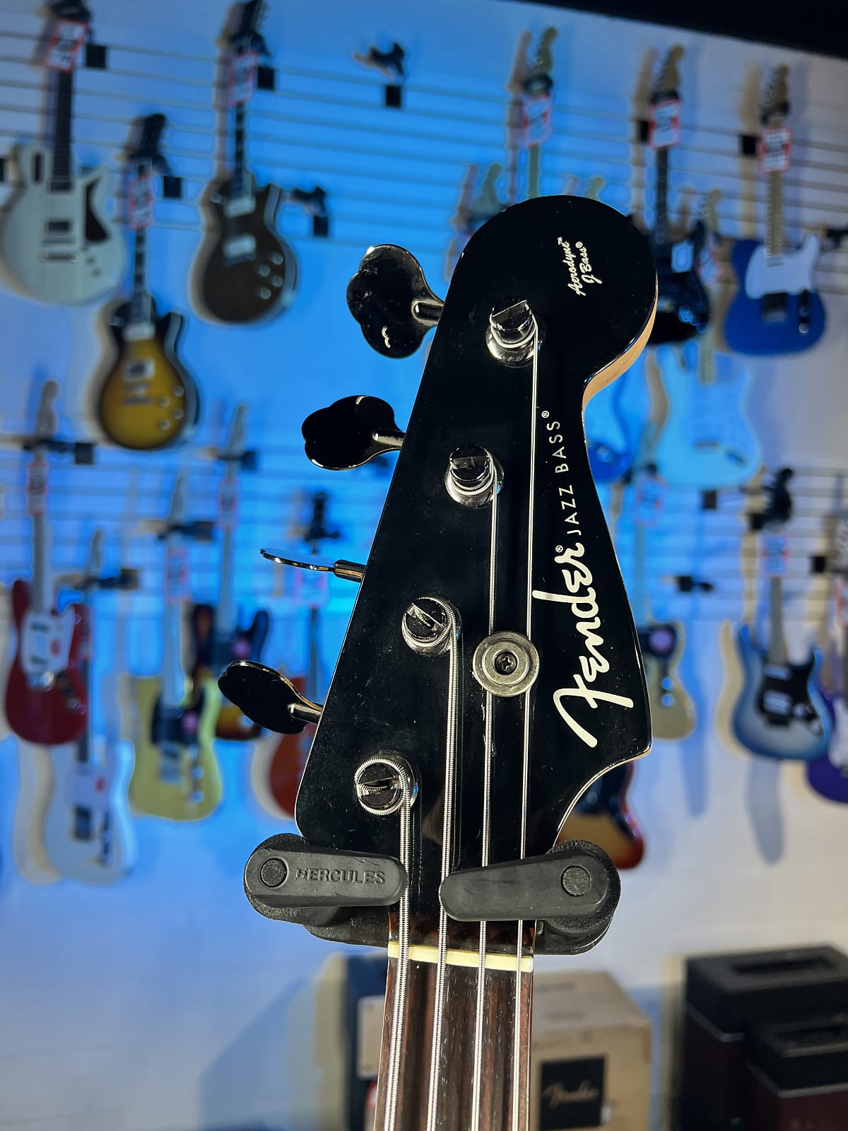 Used Fender AJB Aerodyne Jazz Bass - Black, Crafted in Japan, Plek'd!