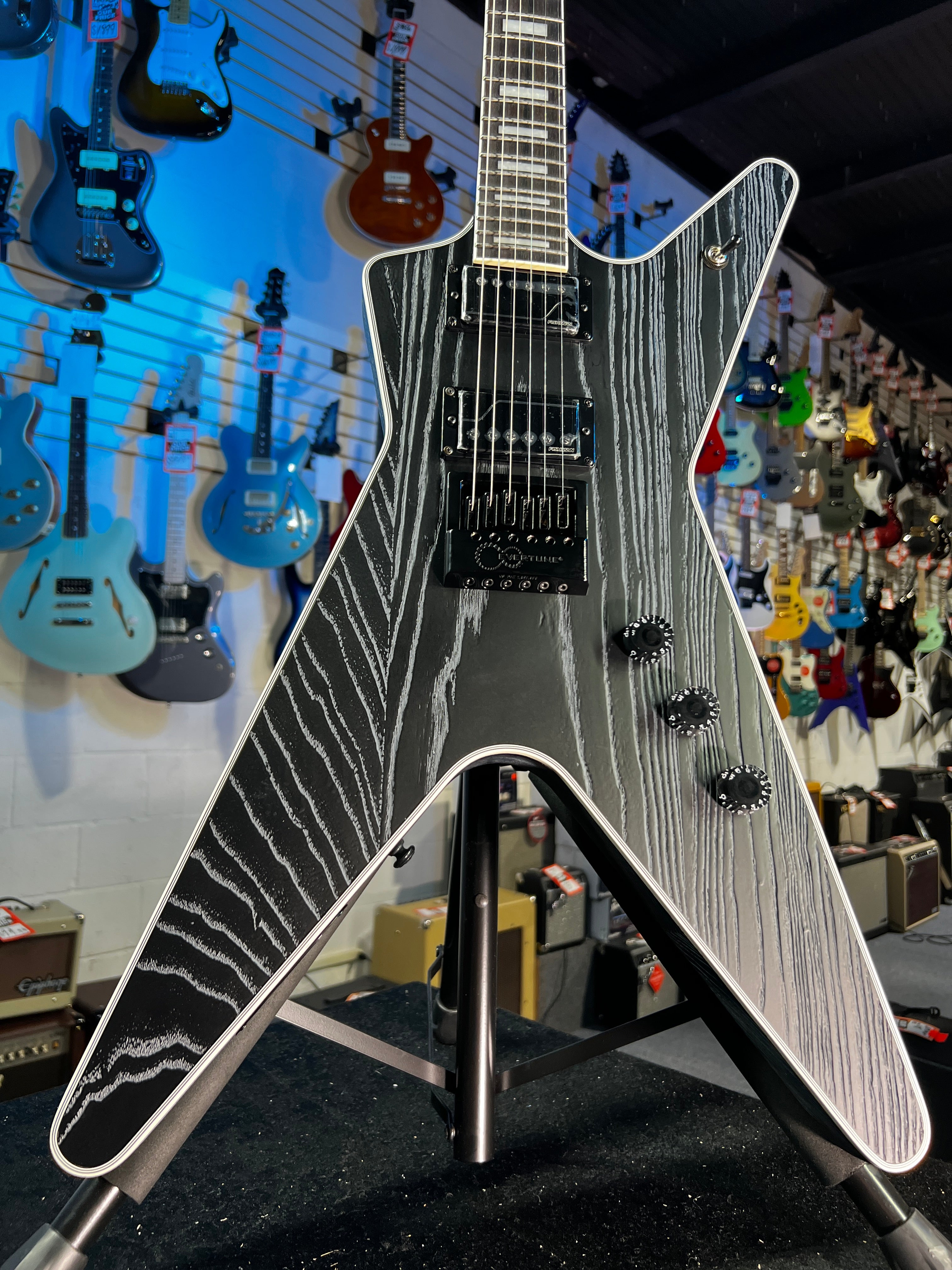 Dean Custom Run #16 ML Sandblasted Grey GET PLEK'D! 66/100