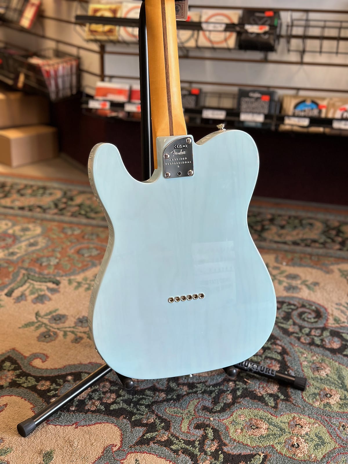 American Professional II Telecaster Thinline LTD - Transparent Daphne Blue #046